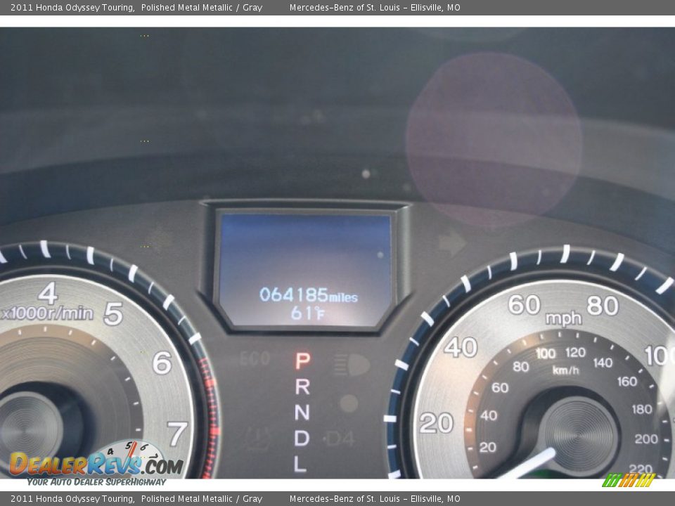 2011 Honda Odyssey Touring Polished Metal Metallic / Gray Photo #20