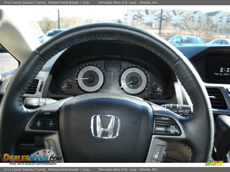 2011 Honda Odyssey Touring Polished Metal Metallic / Gray Photo #21