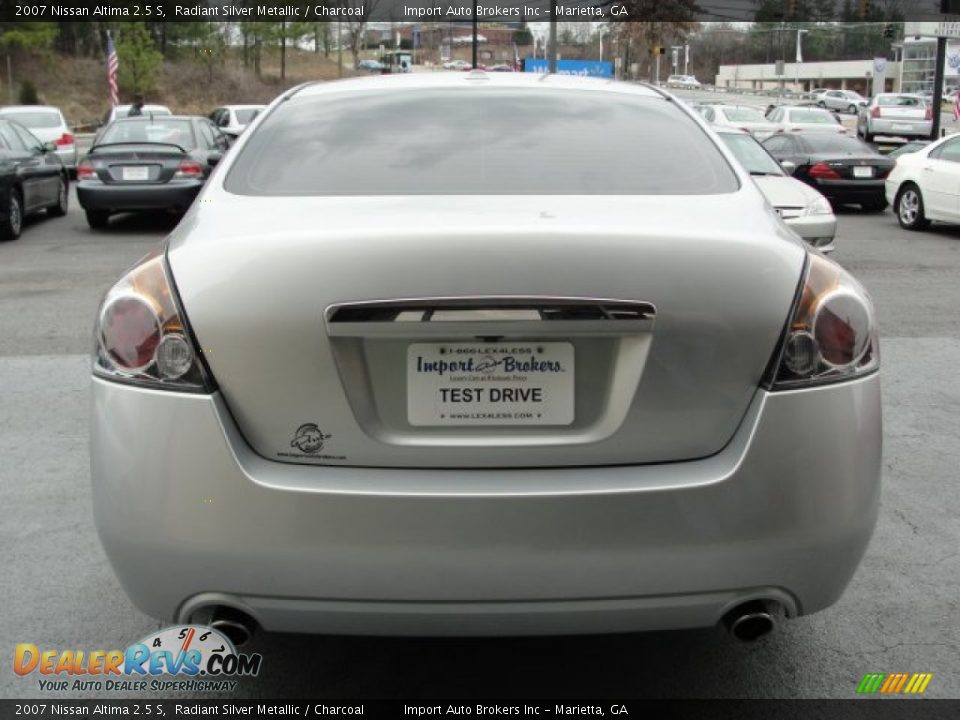 2007 Nissan Altima 2.5 S Radiant Silver Metallic / Charcoal Photo #9