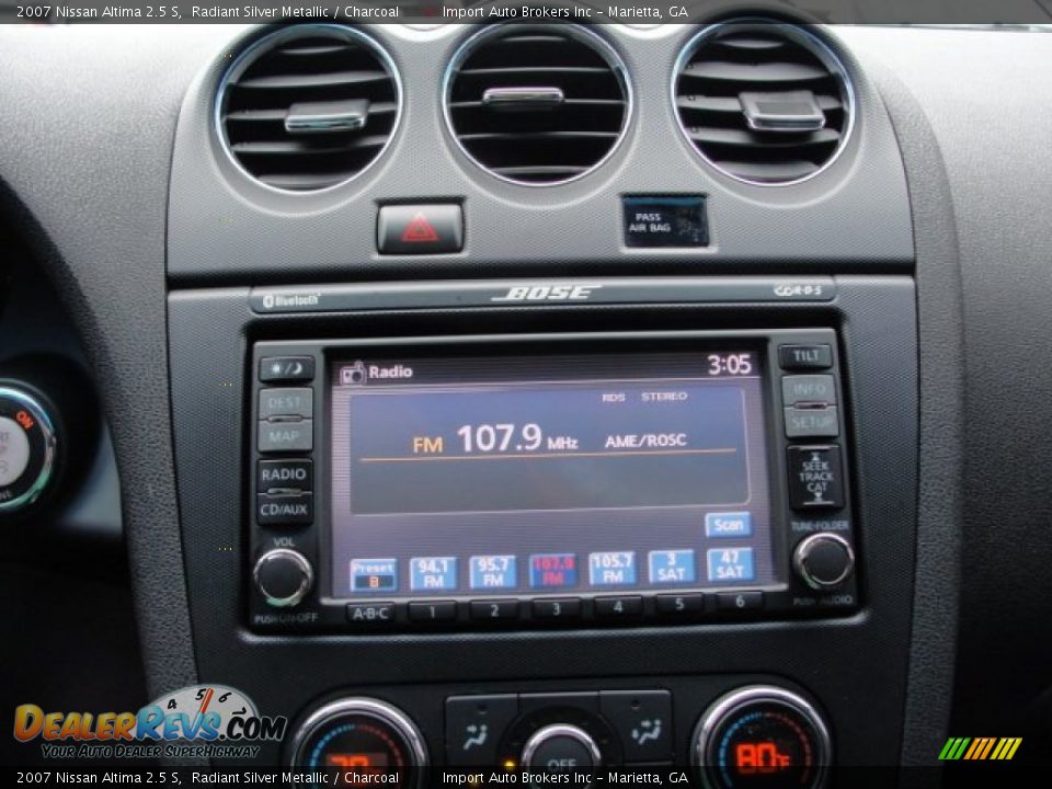2007 Nissan Altima 2.5 S Radiant Silver Metallic / Charcoal Photo #25