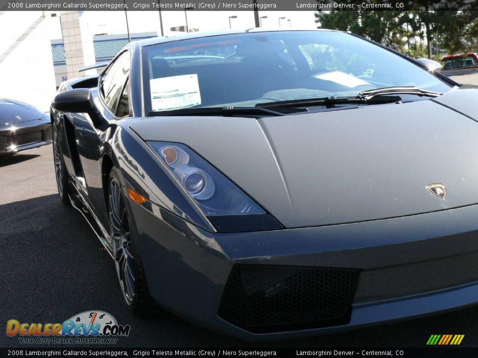 2008 Lamborghini Gallardo Superleggera Grigio Telesto Metallic (Grey) / Nero Superleggera Photo #32