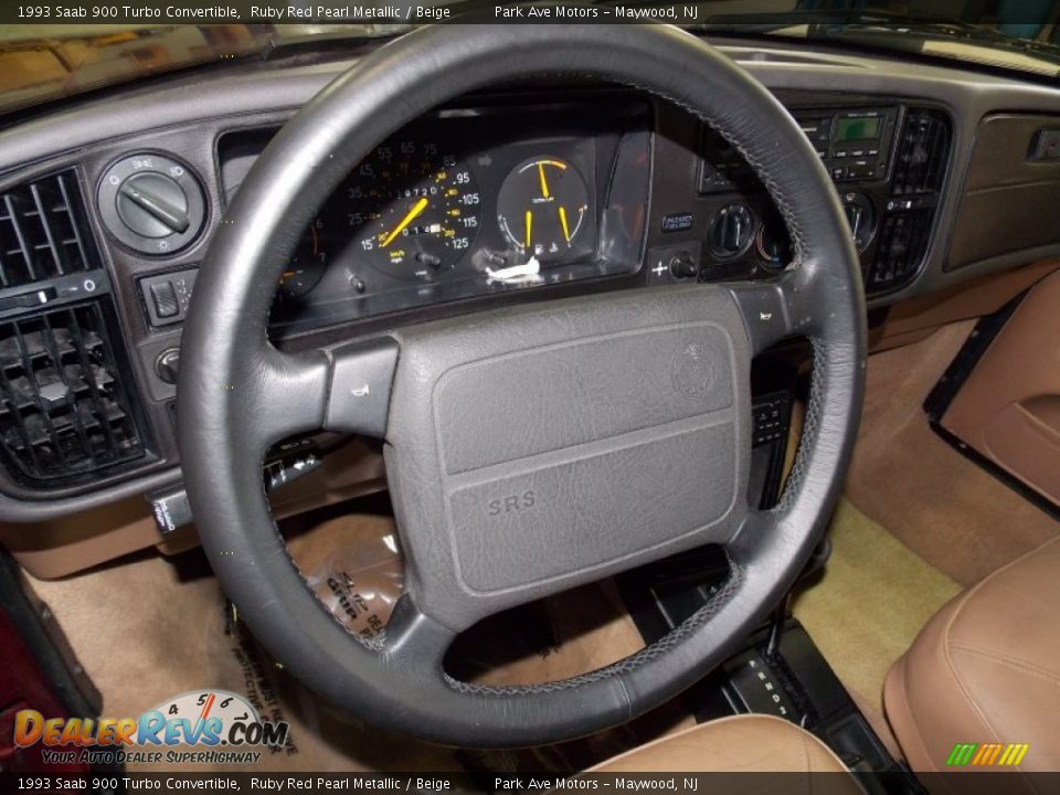1993 Saab 900 Turbo Convertible Steering Wheel Photo #28