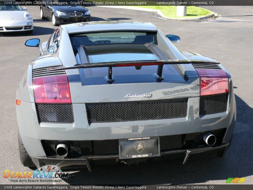 2008 Lamborghini Gallardo Superleggera Grigio Telesto Metallic (Grey) / Nero Superleggera Photo #34