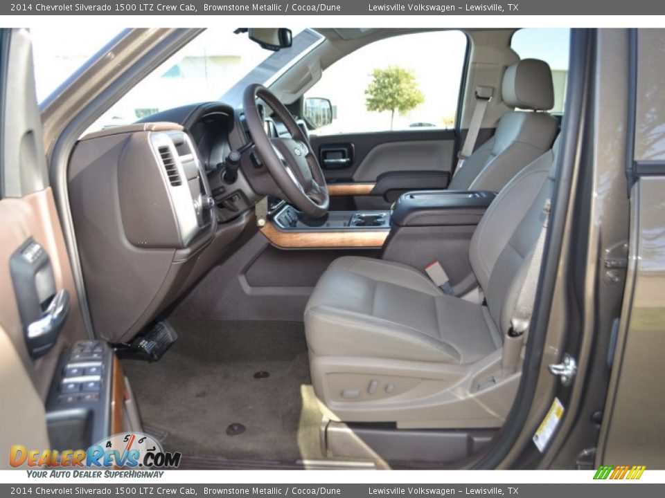 Front Seat of 2014 Chevrolet Silverado 1500 LTZ Crew Cab Photo #9
