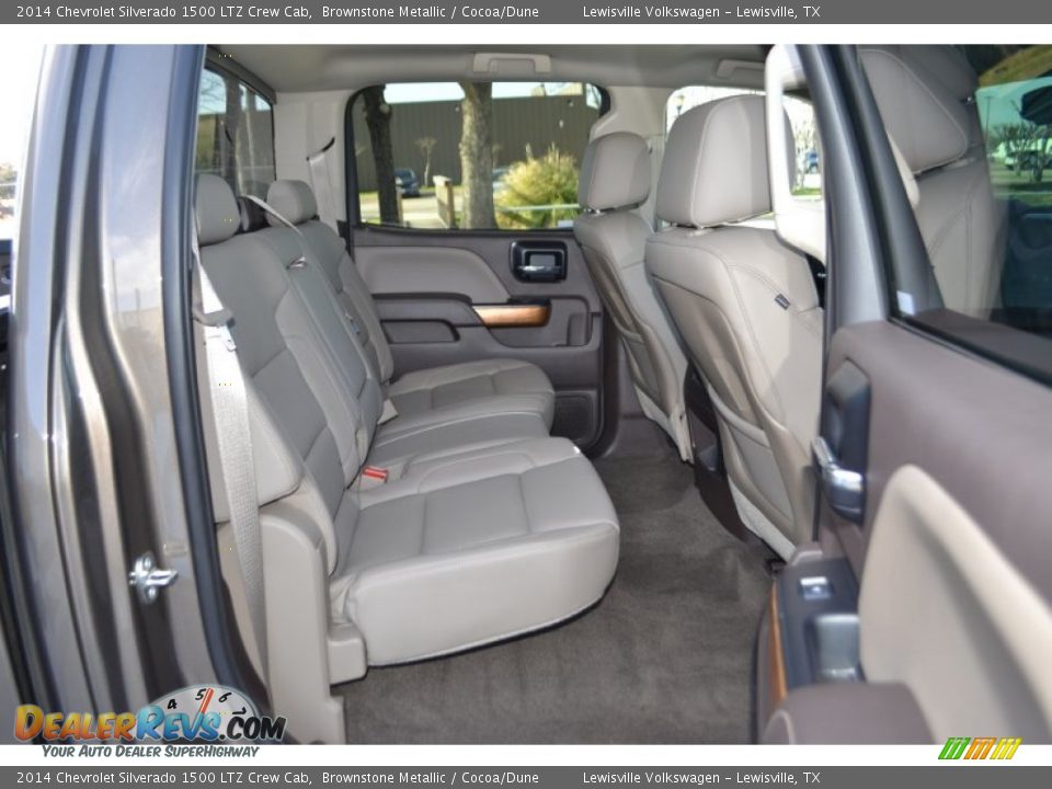 Rear Seat of 2014 Chevrolet Silverado 1500 LTZ Crew Cab Photo #11