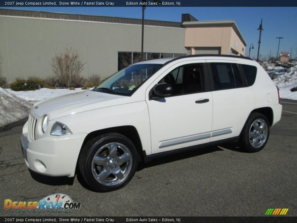 2007 Jeep Compass Limited Stone White / Pastel Slate Gray Photo #1
