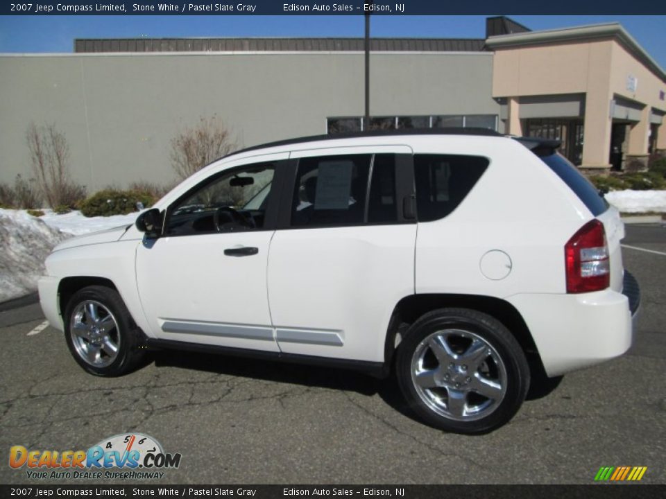 2007 Jeep Compass Limited Stone White / Pastel Slate Gray Photo #4