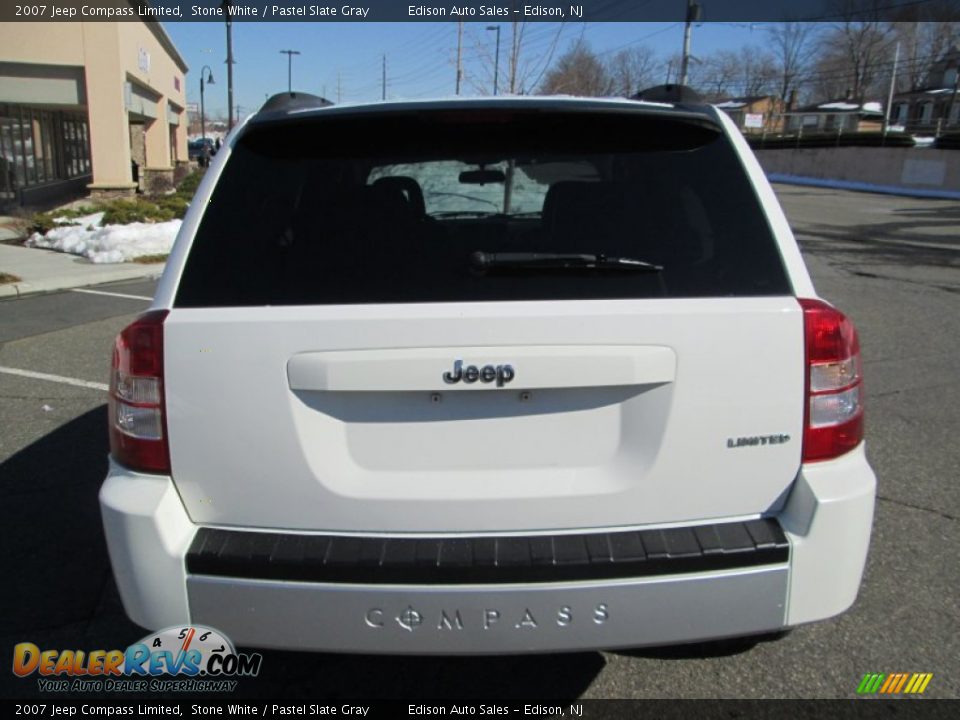 2007 Jeep Compass Limited Stone White / Pastel Slate Gray Photo #6