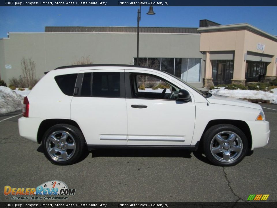 2007 Jeep Compass Limited Stone White / Pastel Slate Gray Photo #9