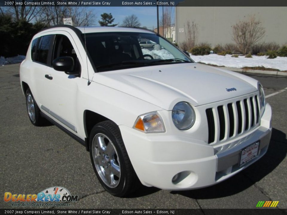 2007 Jeep Compass Limited Stone White / Pastel Slate Gray Photo #11
