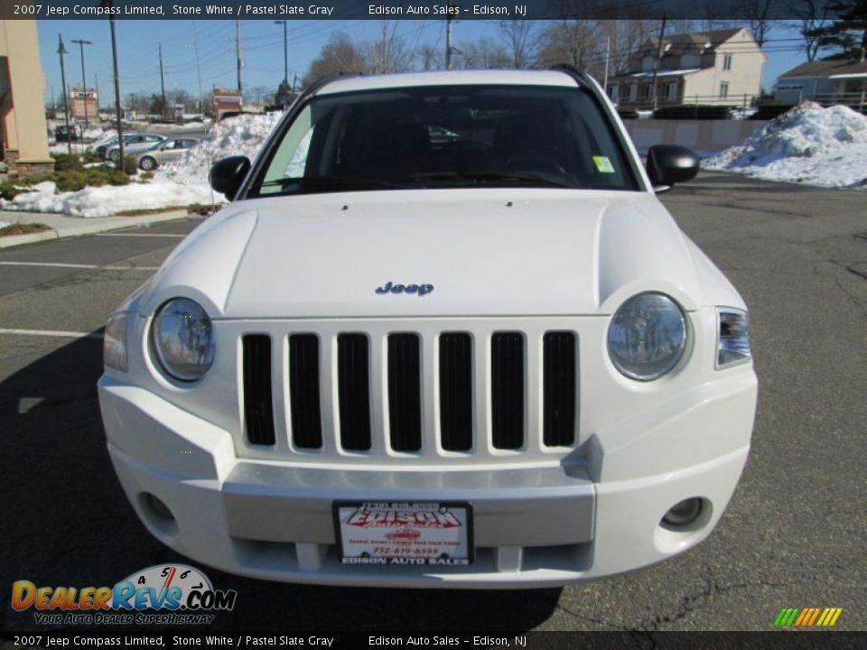 2007 Jeep Compass Limited Stone White / Pastel Slate Gray Photo #12
