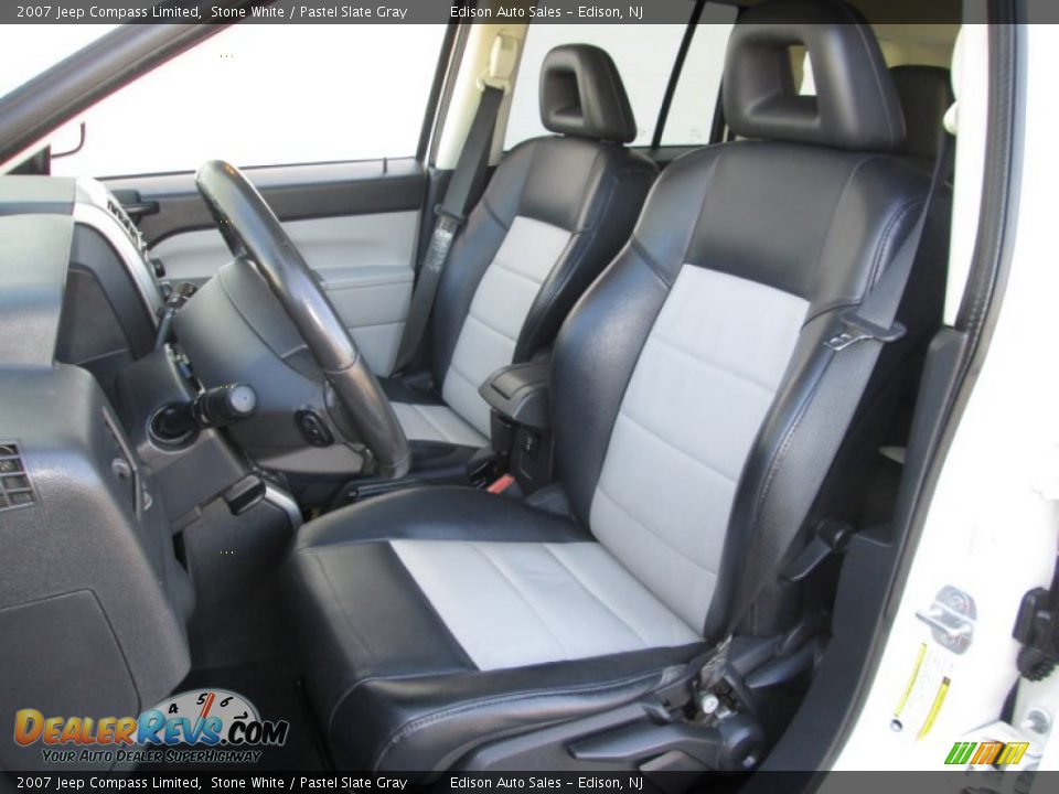 2007 Jeep Compass Limited Stone White / Pastel Slate Gray Photo #13