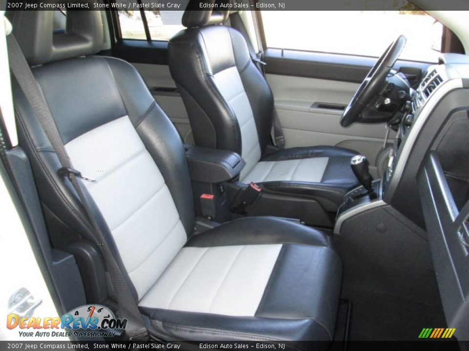 2007 Jeep Compass Limited Stone White / Pastel Slate Gray Photo #14