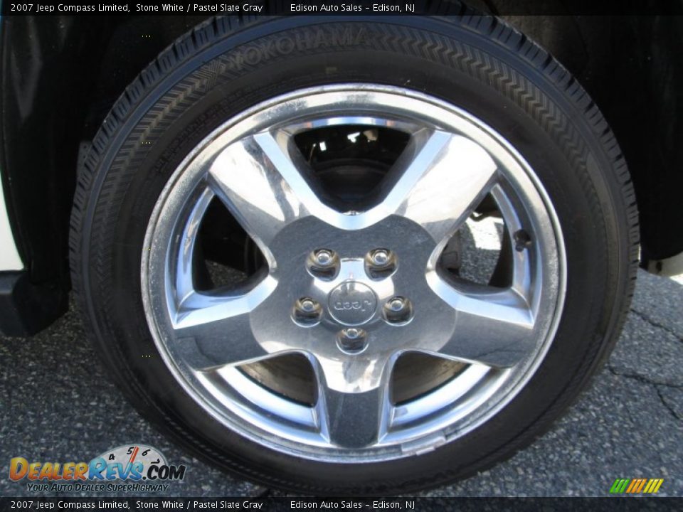 2007 Jeep Compass Limited Stone White / Pastel Slate Gray Photo #27