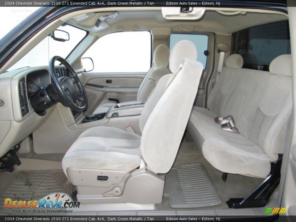 Tan Interior - 2004 Chevrolet Silverado 1500 Z71 Extended Cab 4x4 Photo #13