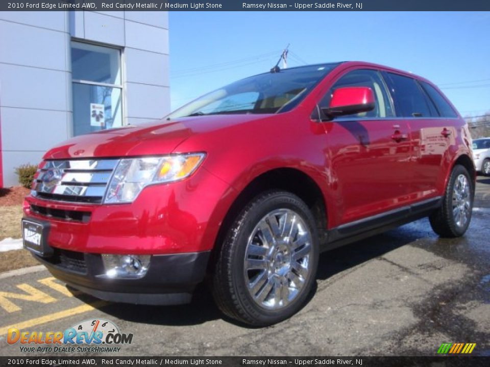 2010 Ford Edge Limited AWD Red Candy Metallic / Medium Light Stone Photo #1