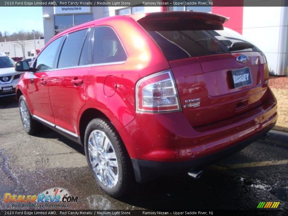 2010 Ford Edge Limited AWD Red Candy Metallic / Medium Light Stone Photo #8