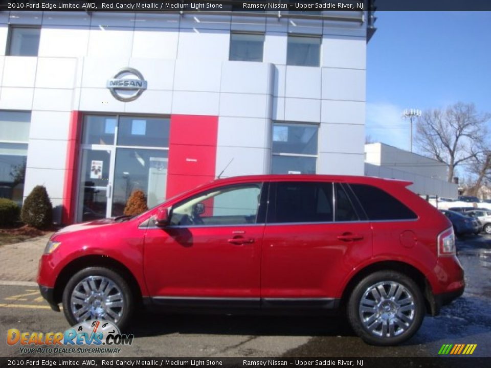 2010 Ford Edge Limited AWD Red Candy Metallic / Medium Light Stone Photo #9