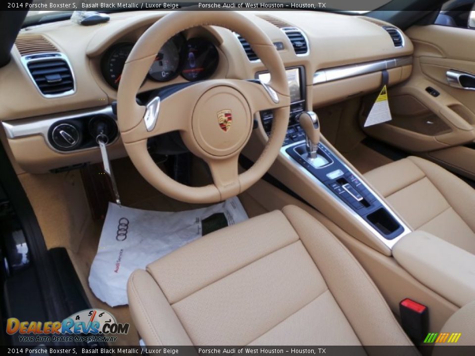 Luxor Beige Interior - 2014 Porsche Boxster S Photo #10