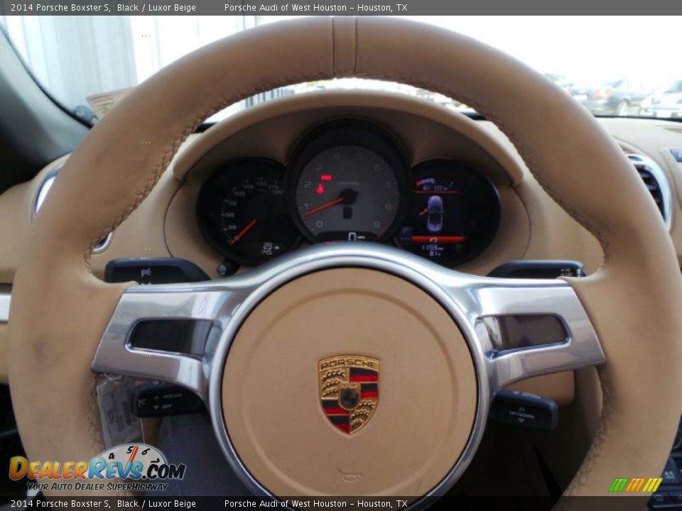 2014 Porsche Boxster S Black / Luxor Beige Photo #19