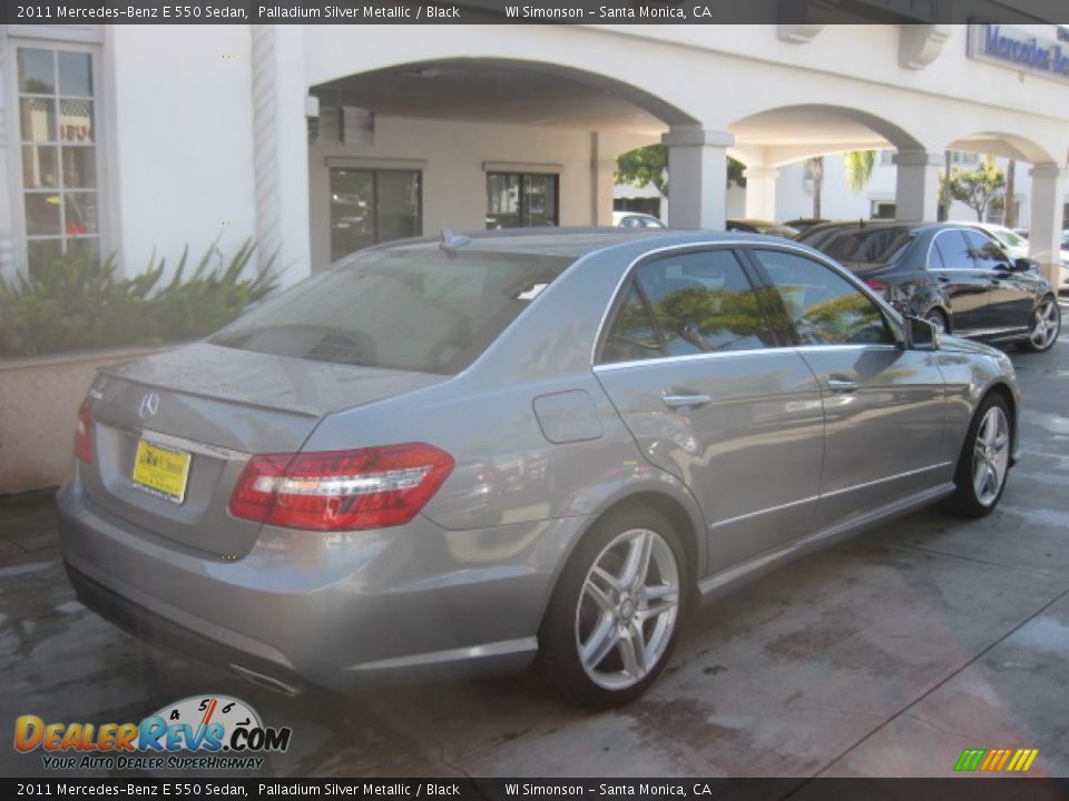 2011 Mercedes-Benz E 550 Sedan Palladium Silver Metallic / Black Photo #2