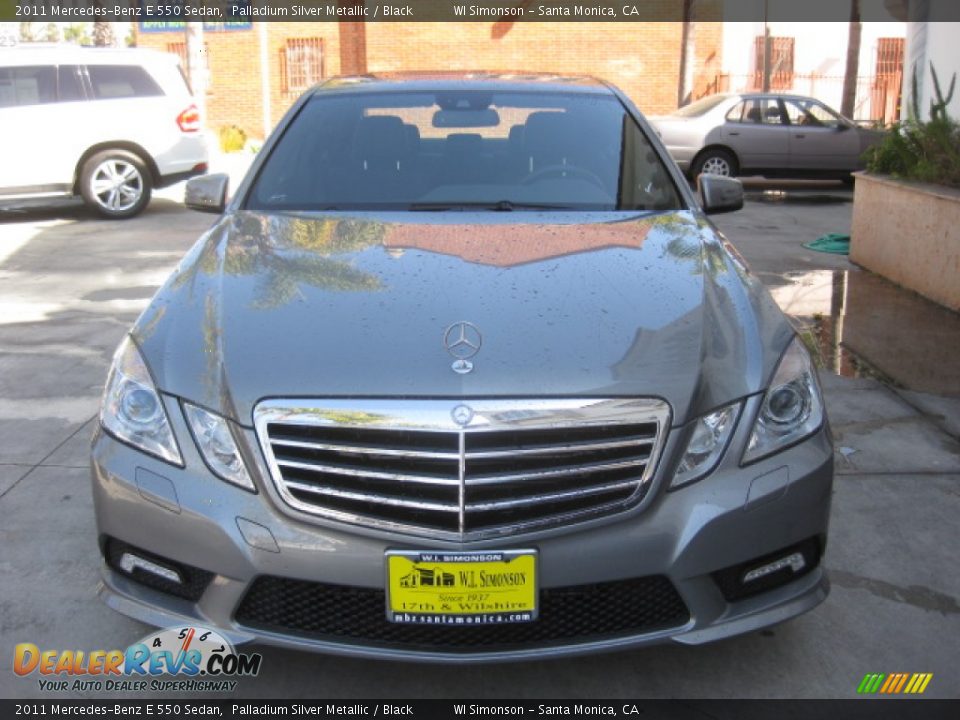 2011 Mercedes-Benz E 550 Sedan Palladium Silver Metallic / Black Photo #6