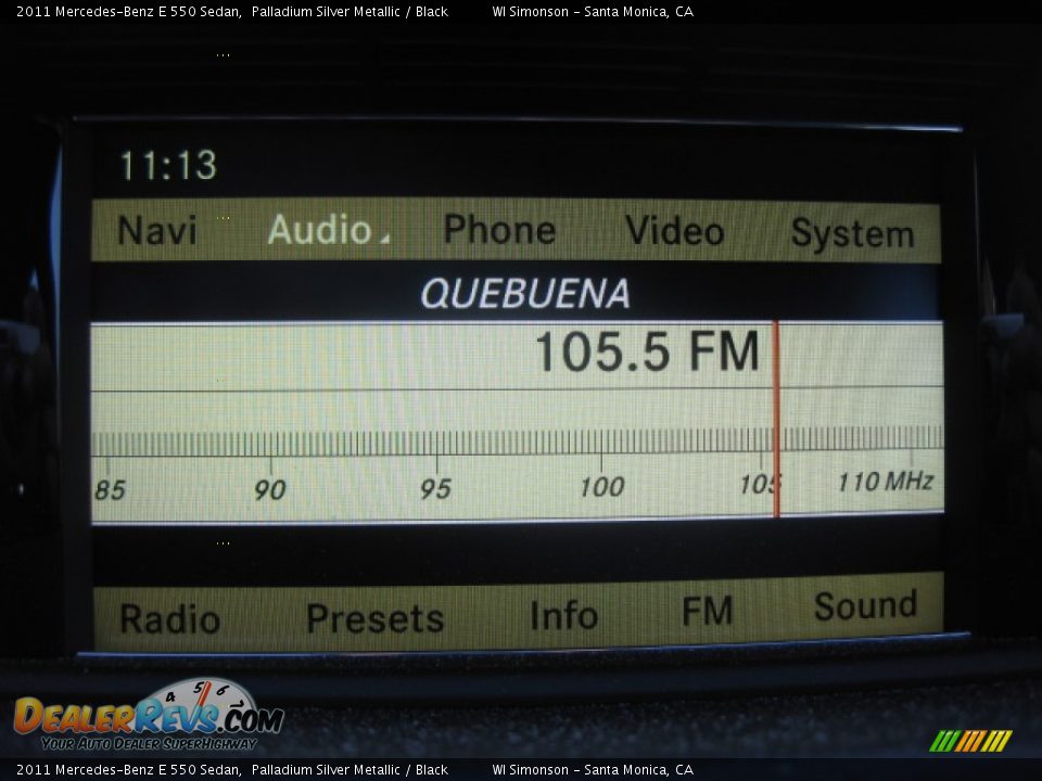 2011 Mercedes-Benz E 550 Sedan Palladium Silver Metallic / Black Photo #15