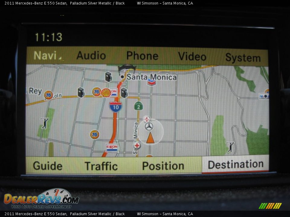 2011 Mercedes-Benz E 550 Sedan Palladium Silver Metallic / Black Photo #16