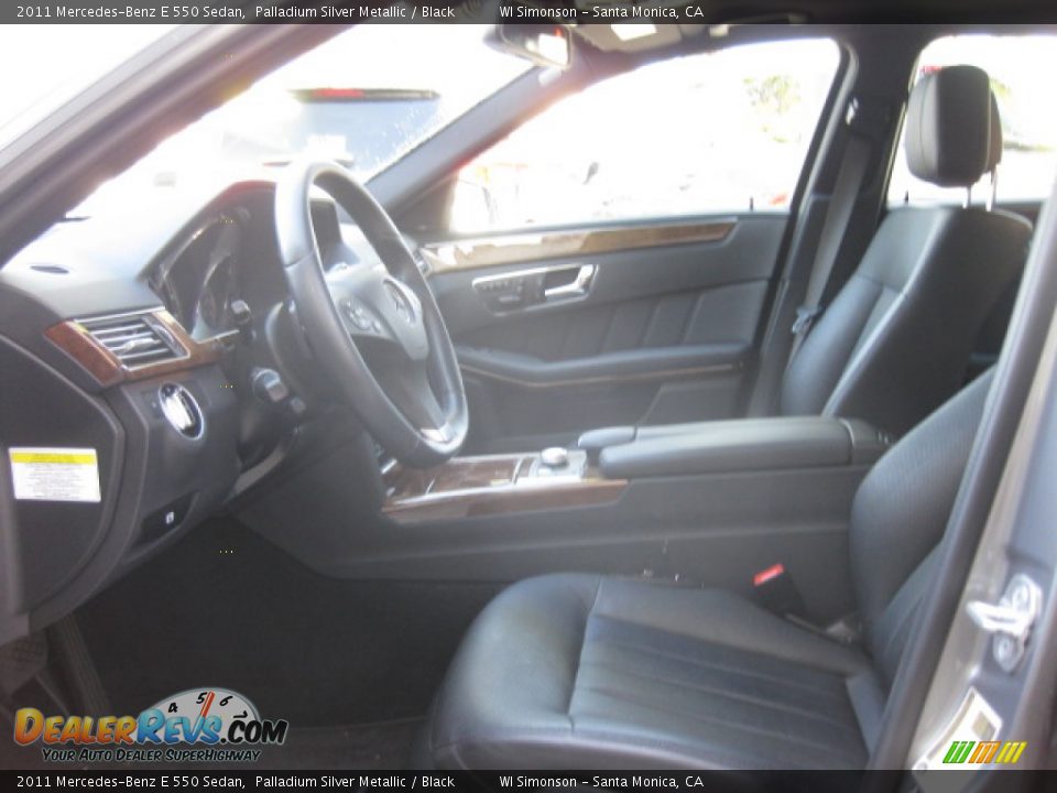 2011 Mercedes-Benz E 550 Sedan Palladium Silver Metallic / Black Photo #19