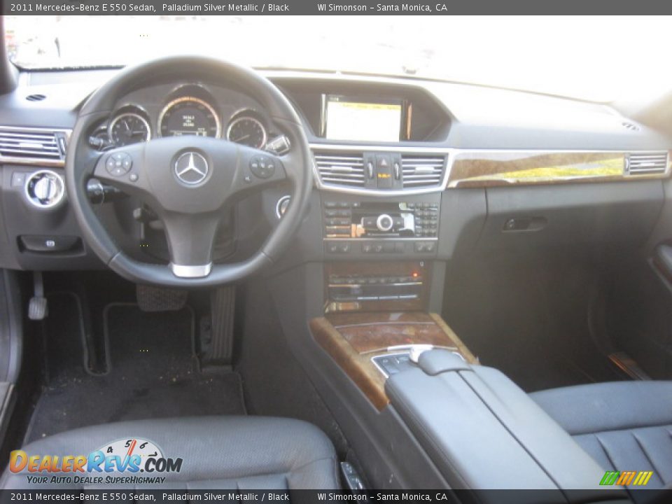 2011 Mercedes-Benz E 550 Sedan Palladium Silver Metallic / Black Photo #21
