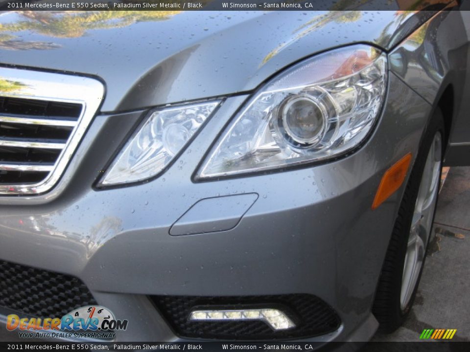 2011 Mercedes-Benz E 550 Sedan Palladium Silver Metallic / Black Photo #23