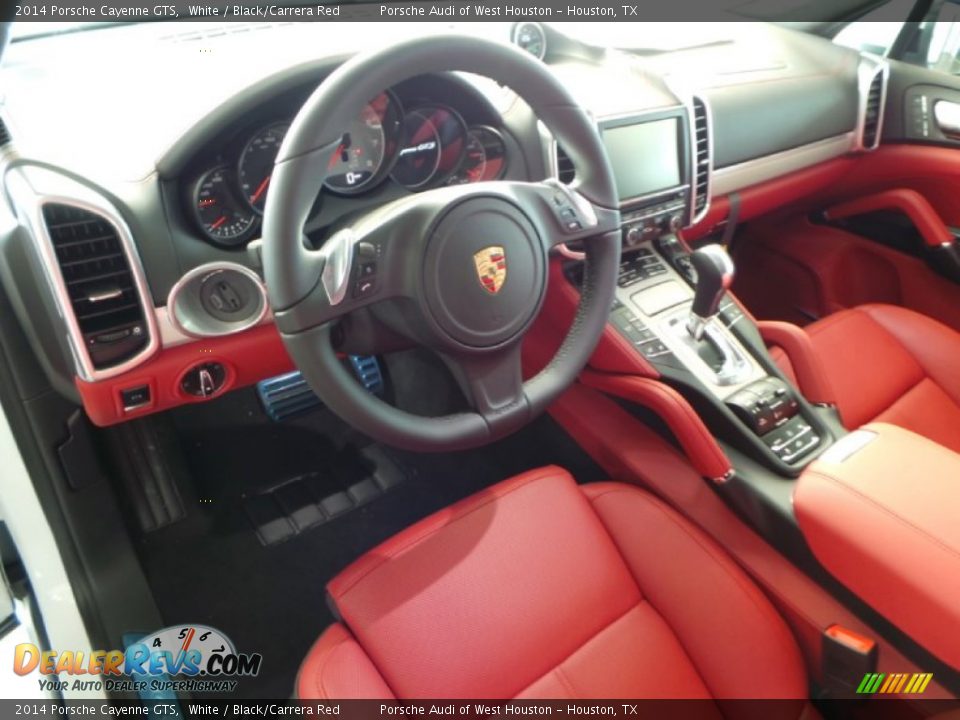 Black/Carrera Red Interior - 2014 Porsche Cayenne GTS Photo #11