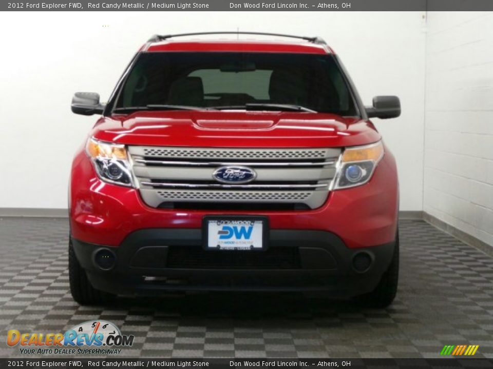 2012 Ford Explorer FWD Red Candy Metallic / Medium Light Stone Photo #3