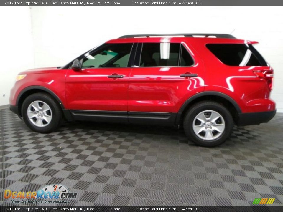 2012 Ford Explorer FWD Red Candy Metallic / Medium Light Stone Photo #6