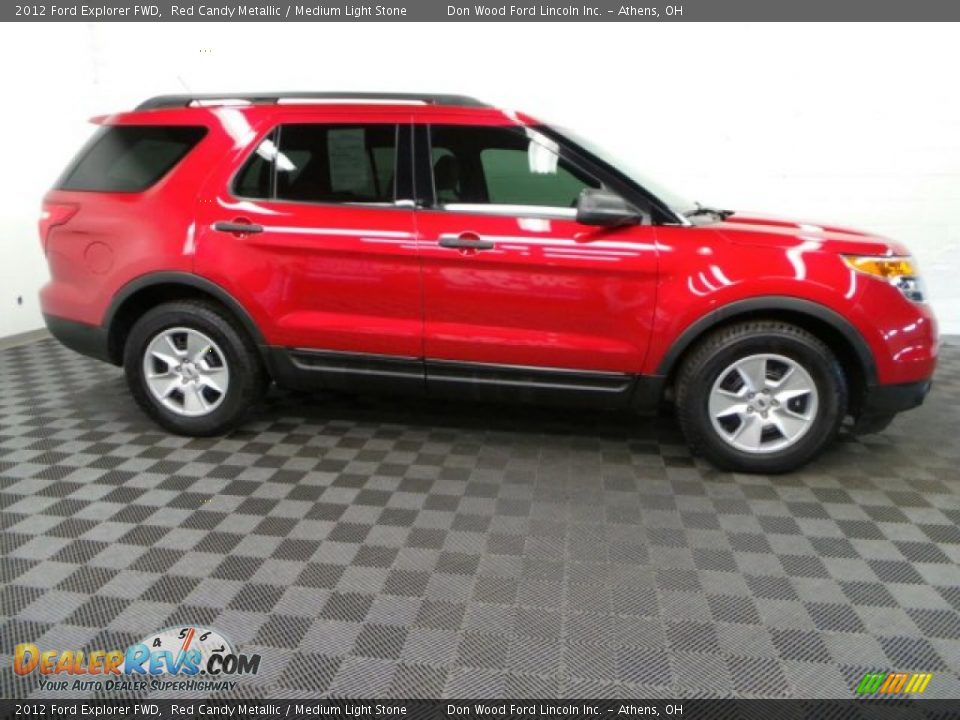 2012 Ford Explorer FWD Red Candy Metallic / Medium Light Stone Photo #7