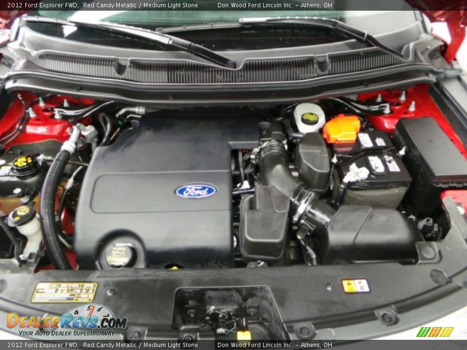 2012 Ford Explorer FWD Red Candy Metallic / Medium Light Stone Photo #9