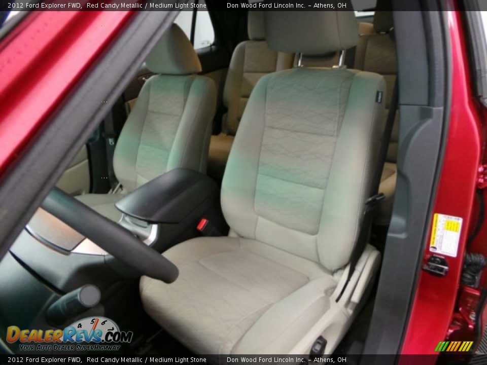 2012 Ford Explorer FWD Red Candy Metallic / Medium Light Stone Photo #10