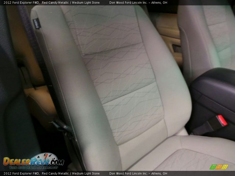 2012 Ford Explorer FWD Red Candy Metallic / Medium Light Stone Photo #16