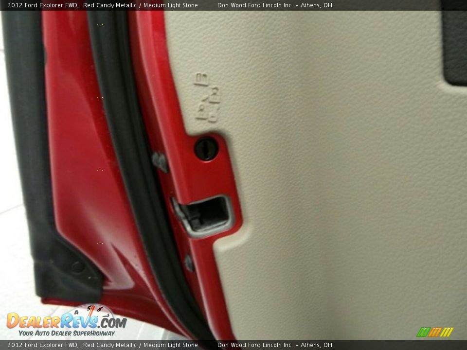 2012 Ford Explorer FWD Red Candy Metallic / Medium Light Stone Photo #24
