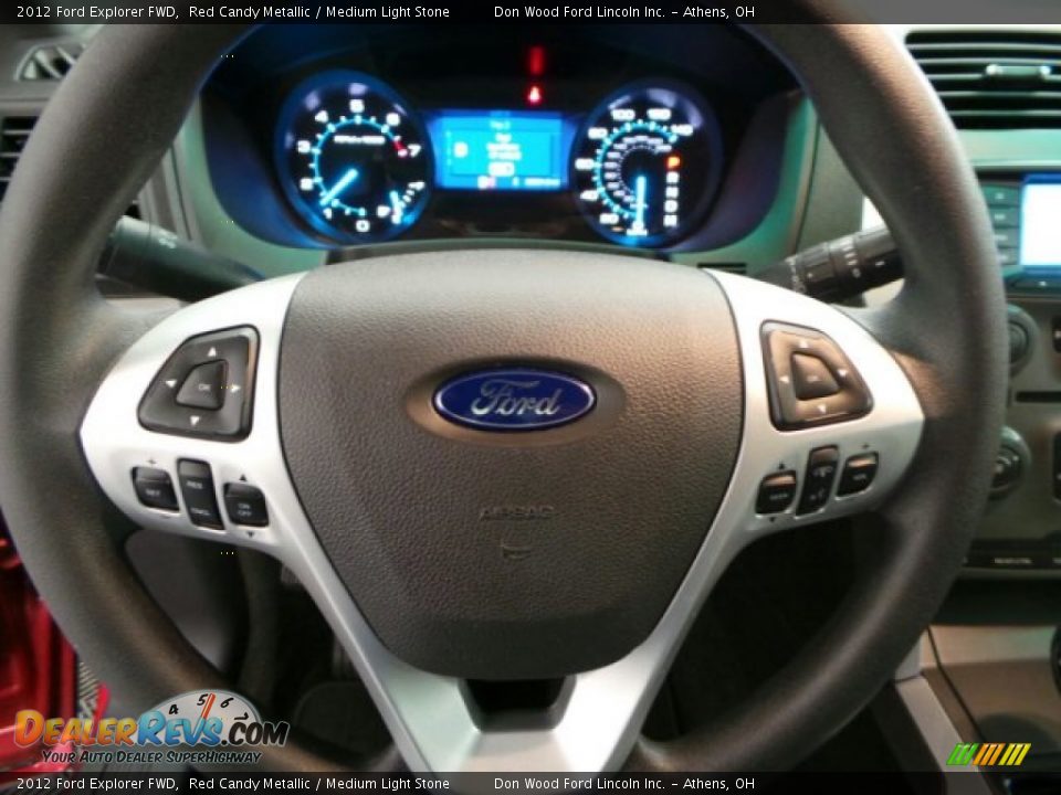 2012 Ford Explorer FWD Red Candy Metallic / Medium Light Stone Photo #25