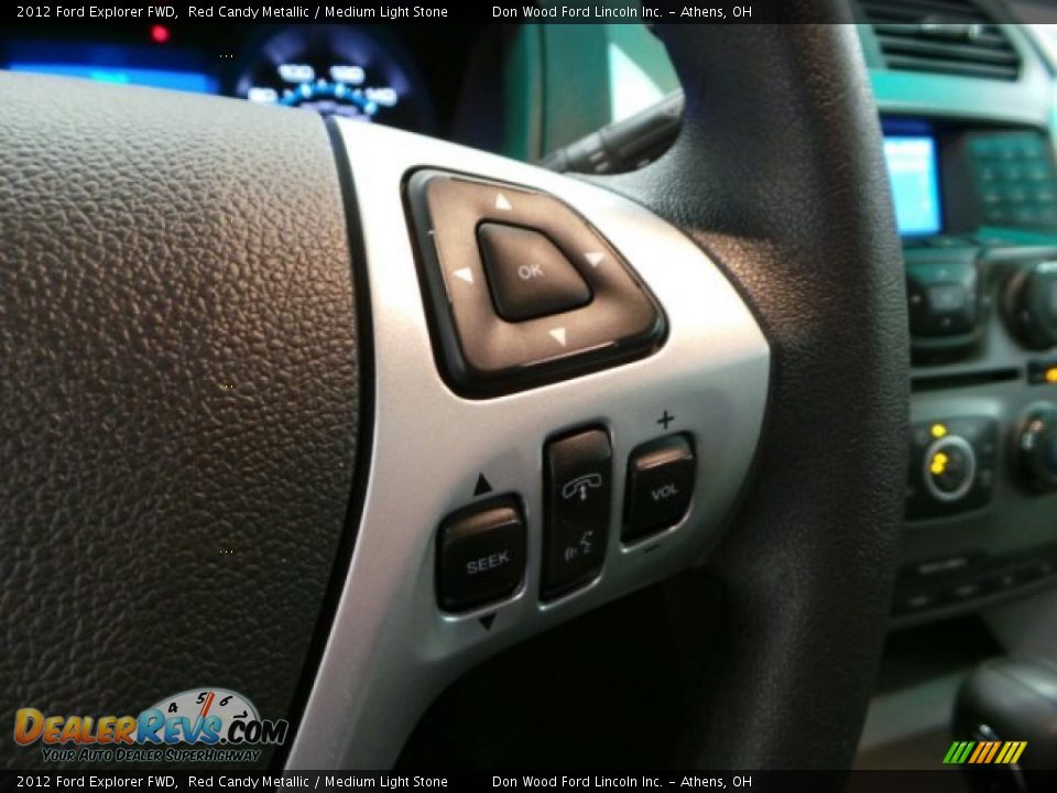 2012 Ford Explorer FWD Red Candy Metallic / Medium Light Stone Photo #27