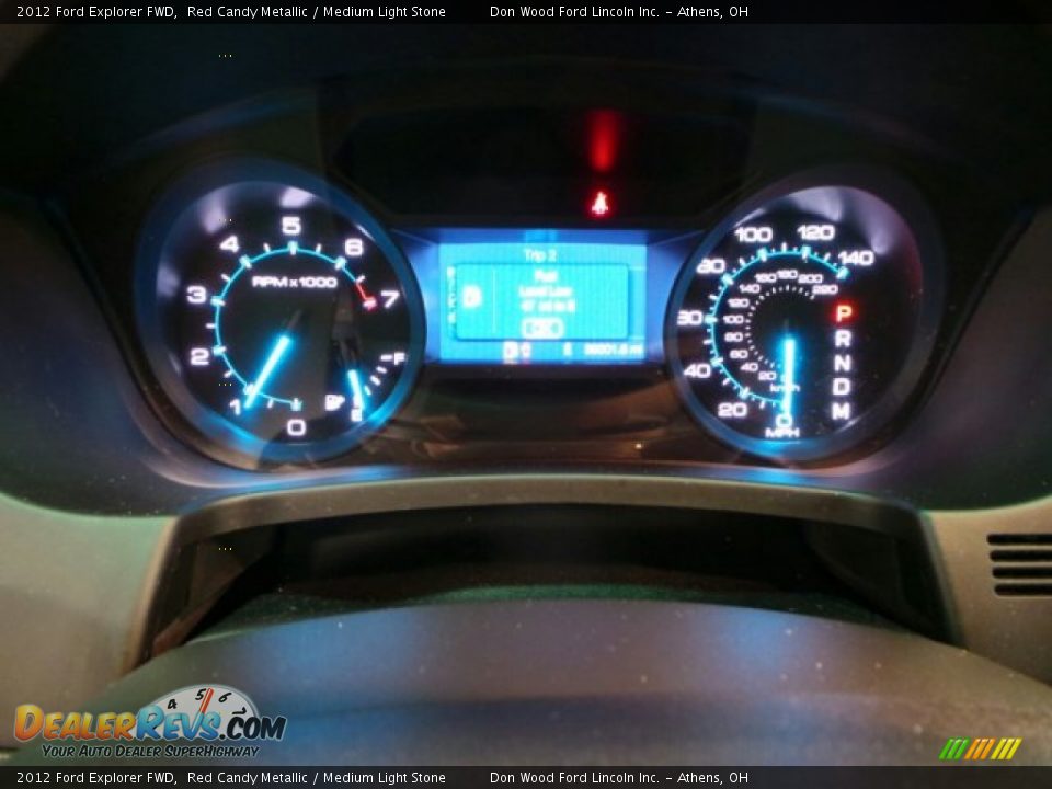 2012 Ford Explorer FWD Red Candy Metallic / Medium Light Stone Photo #31