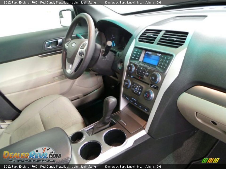 2012 Ford Explorer FWD Red Candy Metallic / Medium Light Stone Photo #35