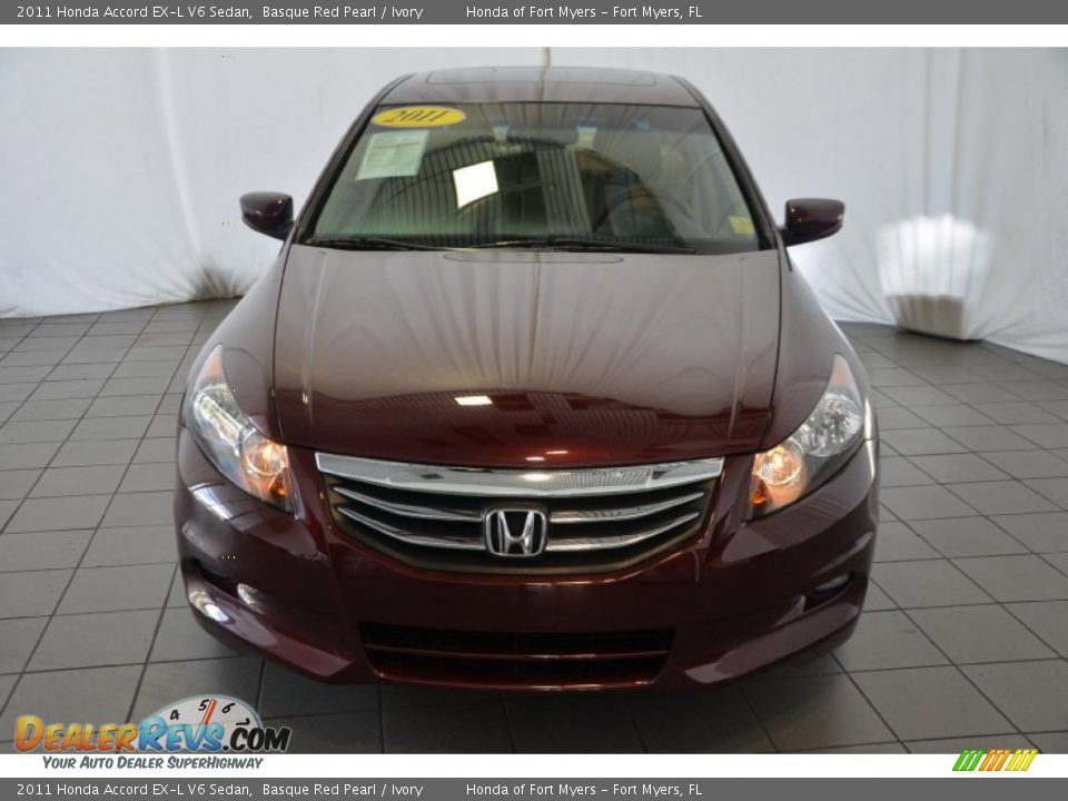 2011 Honda Accord EX-L V6 Sedan Basque Red Pearl / Ivory Photo #2