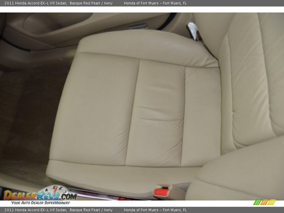 2011 Honda Accord EX-L V6 Sedan Basque Red Pearl / Ivory Photo #16