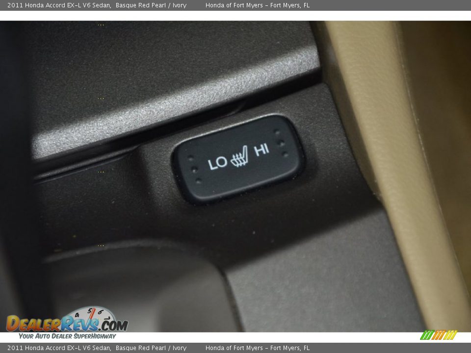 2011 Honda Accord EX-L V6 Sedan Basque Red Pearl / Ivory Photo #19
