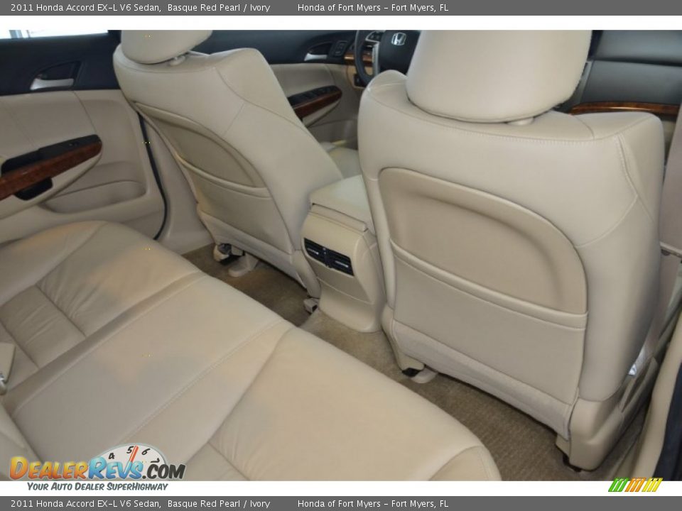 2011 Honda Accord EX-L V6 Sedan Basque Red Pearl / Ivory Photo #30