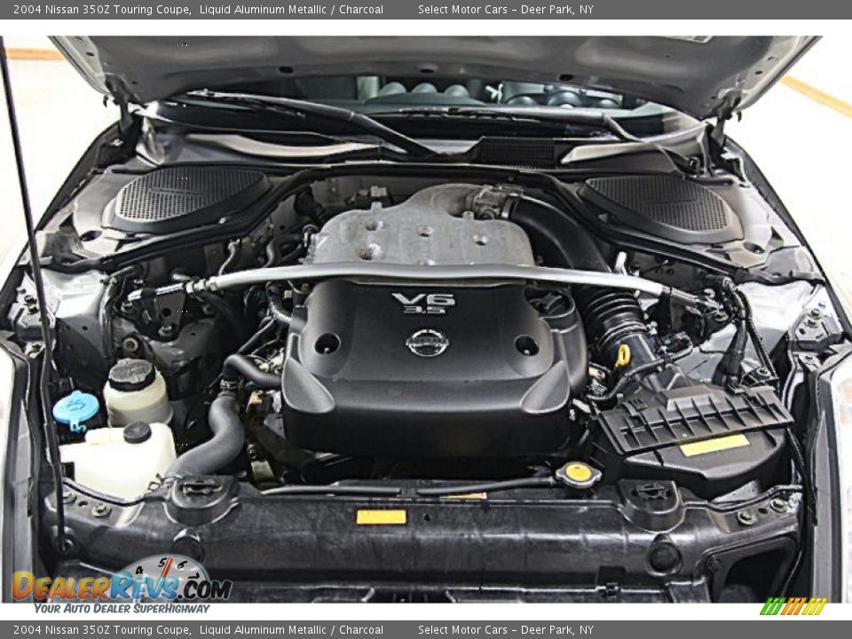2004 Nissan 350Z Touring Coupe Liquid Aluminum Metallic / Charcoal Photo #13