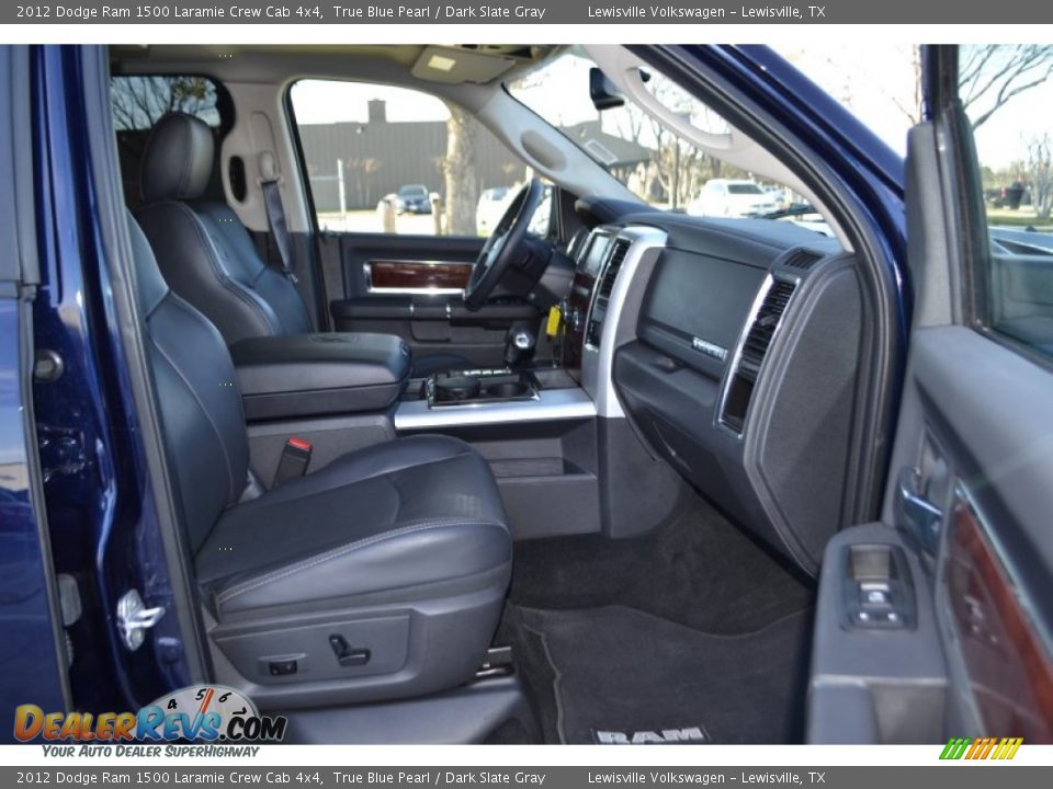 2012 Dodge Ram 1500 Laramie Crew Cab 4x4 True Blue Pearl / Dark Slate Gray Photo #10