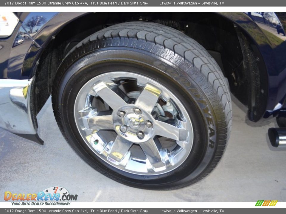 2012 Dodge Ram 1500 Laramie Crew Cab 4x4 True Blue Pearl / Dark Slate Gray Photo #23